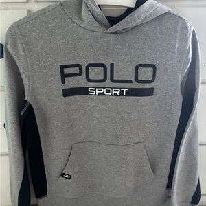 Polo by Ralph Lauren Boy Gray and Black Hoodie